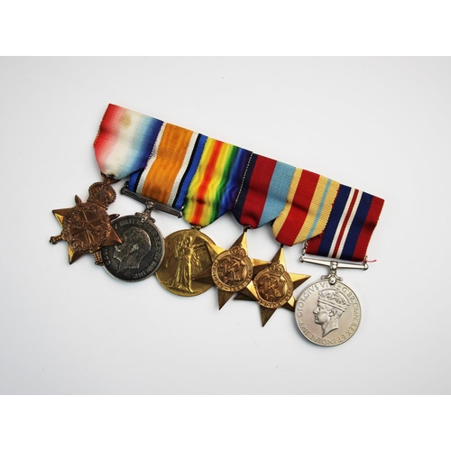 232 - A World War I and II medal group awarded to Surgeon Lieutenant M.S.Moore, Royal Navy, comprising; 19... 