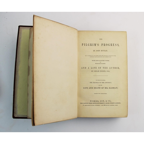 270 - BUNYAN (JOHN), THE PILGRIM'S PROGRESS, and a life of the author by Josiah Conder Esq, to which is ad... 