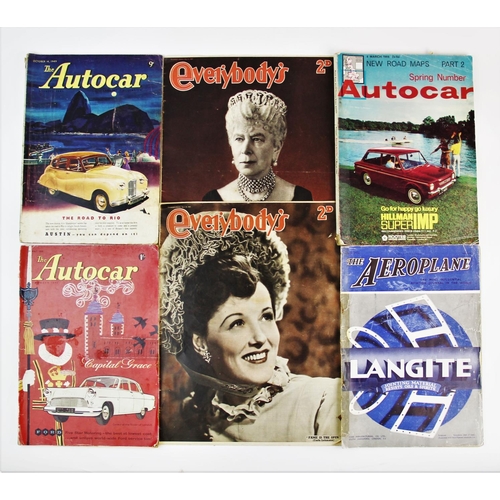 253 - A collection of early 20th century transport and aviation magazines and ephemera, including 'The Mot... 