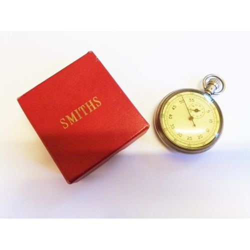 114 - A Smiths 9ct gold wristwatch, round cream dial with Roman numerals and subsidiary dial to six 'o' cl... 