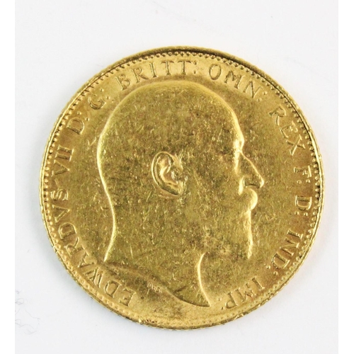 103 - An Edwardian sovereign, dated 1909, weight 8.0gms