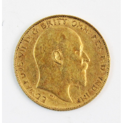 109 - An Edwardian half sovereign, dated 1910, weight 4.0gms