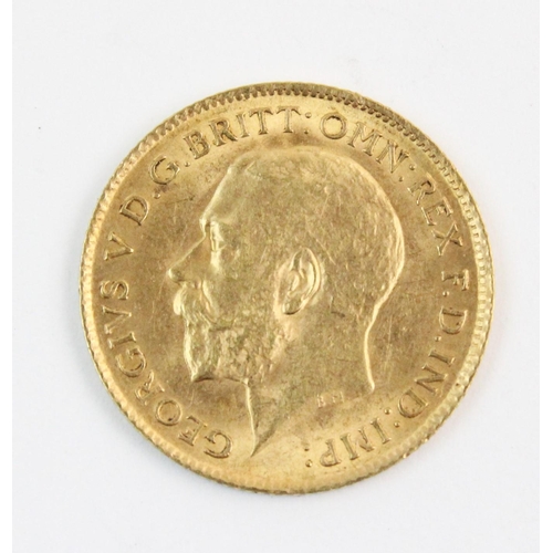 115 - A George V half sovereign, dated 1914, weight 4.0gms