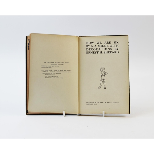 296 - MILNE (A.A.), NOW WE ARE SIX, deluxe 1st edition, full blue leather, gilt embossed title and decorat... 