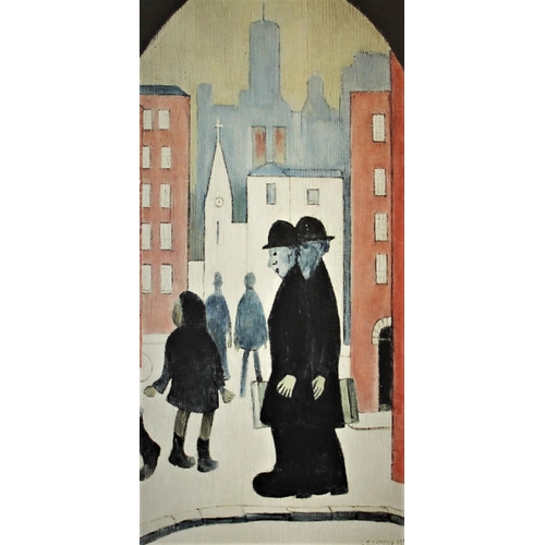 302 - Laurence Stephen Lowry RBA RA (1887-1976), 
Signed artist's proof on paper, 
'The Two Brothers',  
S... 