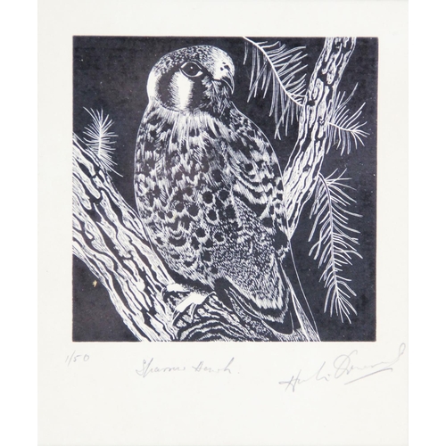 304 - Stanley Horton Ormerod (1918-1983),  
Four limited edition woodcut prints on paper,  
'Tropical Hous... 