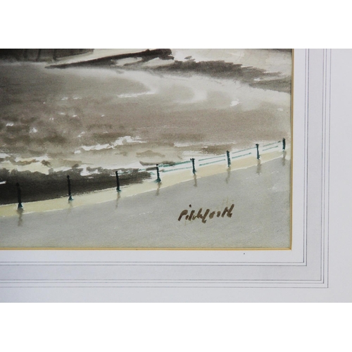 314 - Vivien Pitchforth R.A., A.R.W.S. (1895-1982),  
Watercolour on paper,  
Harbour scene,  
Signed lowe... 