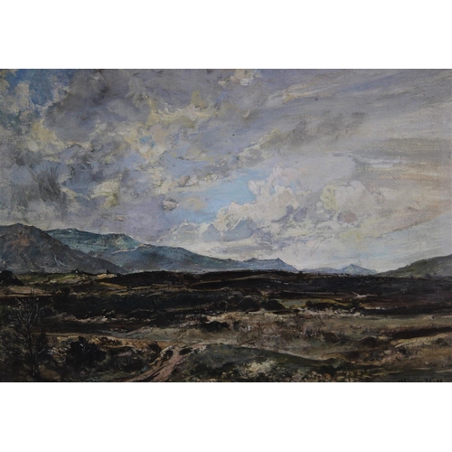 335 - Oliver Hall (1869-1957),  
Oil on canvas,  
'Rannoch Moor',  
Signed lower right, titled verso,  
34... 