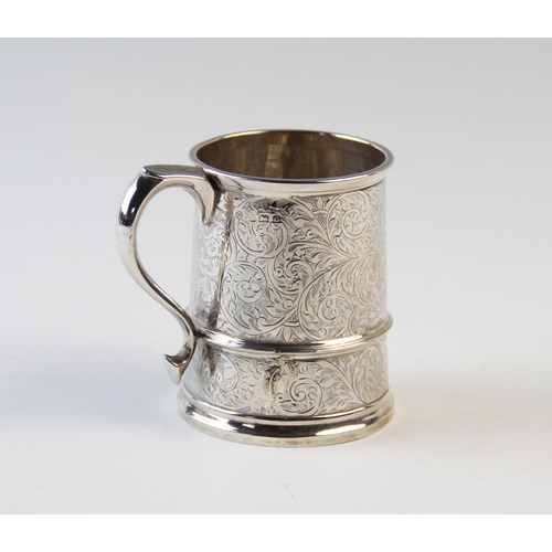 119 - A George V silver christening mug, William Hutton and Sons Ltd, Birmingham 1913, of traditional tape... 