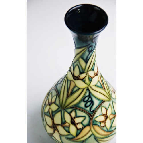 485 - A numbered edition Moorcroft vase of slim baluster form with flared neck, decorated in the 'Carousel... 