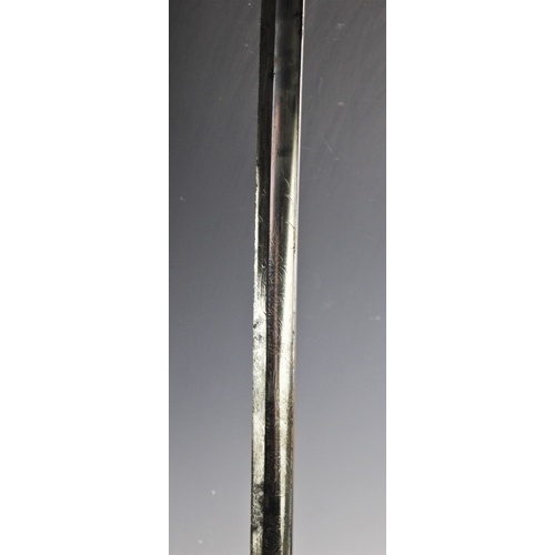 247 - A Victorian 1827 pattern officers sword by Ranken & Co of Calcutta, the 88cm single edge straight fu... 