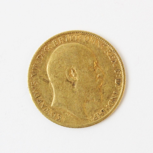 103 - An Edwardian gold half sovereign, dated 1908, weight 4.0gms