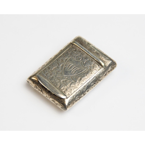 69 - A Victorian silver snuff box, Minshull & Latimer, Birmingham 1894, of cushion rectangular form with ... 