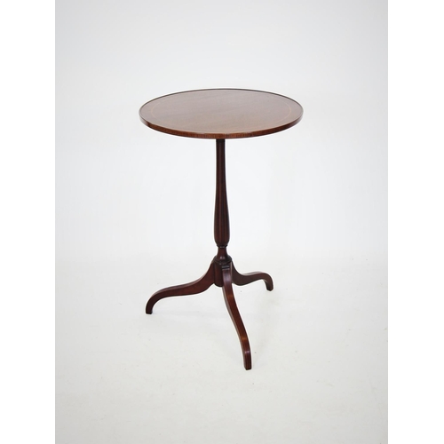 710 - An Edwardian mahogany lamp table by Whittle and Son, Whitehaven, the circular top rim with rail effe... 