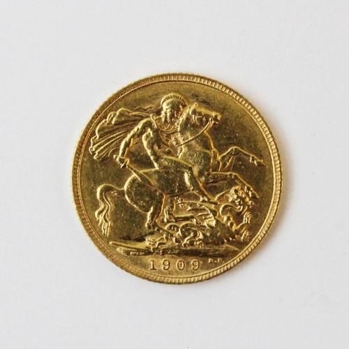 91 - An Edward VII full gold sovereign, dated 1909