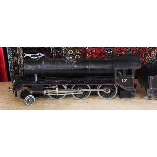 644 - A large gauge live steam 2-6-0 locomotive and tender, probably by Bassett-Lowke, in black L.N.E.R li... 