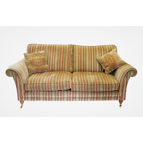 824 - Two matching Parker Knoll sofas, late 20th century, comprising a two seater and a three seater, cove... 