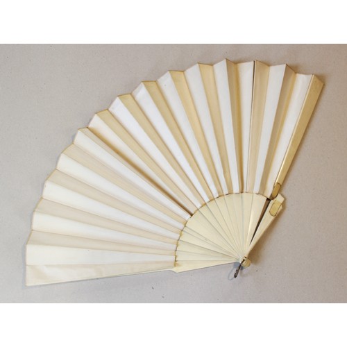 359 - A collection of fans, 19th century and later, to include a boxed George III example with hand painte... 