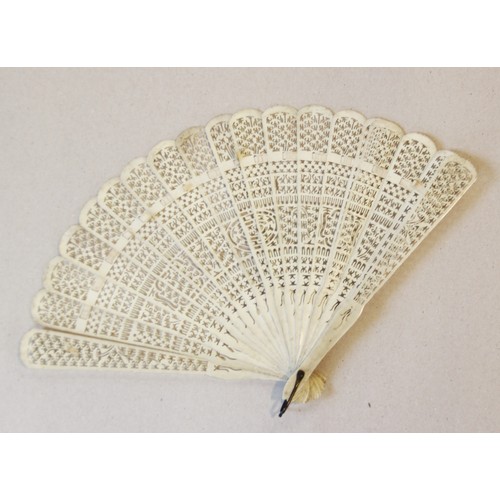 359 - A collection of fans, 19th century and later, to include a boxed George III example with hand painte... 