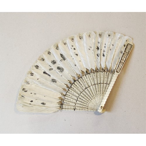 359 - A collection of fans, 19th century and later, to include a boxed George III example with hand painte... 