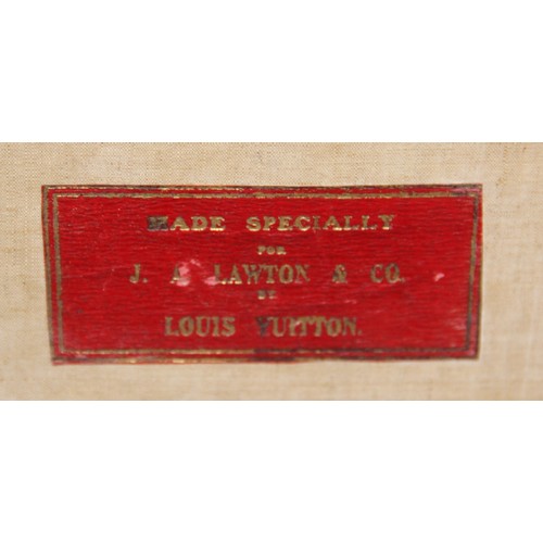 352 - An early 20th century Louis Vuitton motoring trunk, No.151898, 'Made specifically for J.A.Lawton & C... 