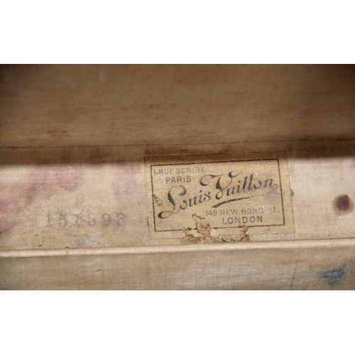 352 - An early 20th century Louis Vuitton motoring trunk, No.151898, 'Made specifically for J.A.Lawton & C... 