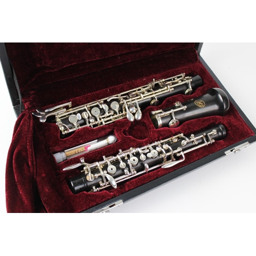 355 - A Rosedale oboe, in original fitted hard case with carry bag, retailed, set up and tested by gear4mu... 