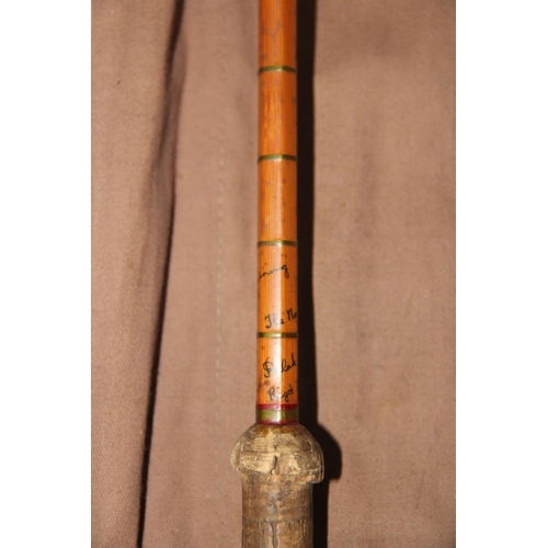 460 - A Hardy No.1 LRH Spinning Palakona split cane two-piece rod, E97789, within sleeve, and a Hardy 'The... 