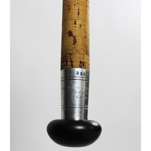 464 - A three-piece split cane Salmon fly fishing rod by J.J.S. Walker, Brampton, Alnwick, 54