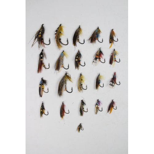 478 - An assorted collection of vintage fly fishing flies and fly tying equipment, lead weights, to assort... 