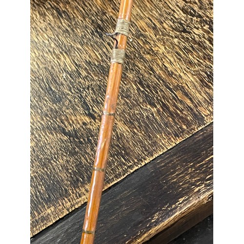 480A - A Hardy 'C.C. de France' two piece split cane palakona fly rod, No. E94469, in cloth bag with labels... 