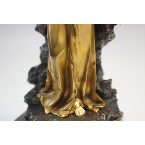 379 - An Art Deco gilt bronze and ivory figure in the manner of Johann Philipp Ferdinand Preiss, early 20t... 