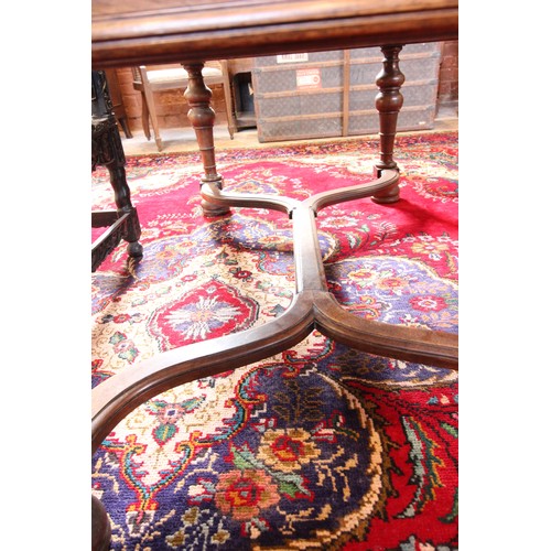 567 - A Louis XV style walnut desk, late 19th century, the rectangular moulded top inset with a leather sk... 