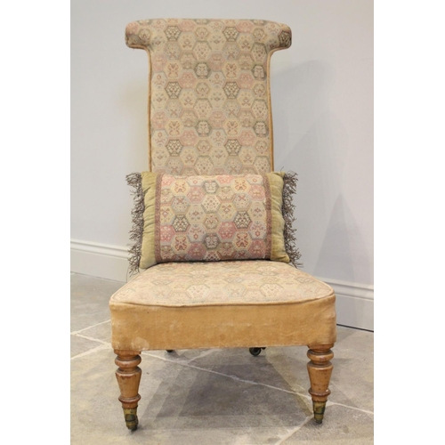 779 - A Victorian tapestry Prie-dieu chair, with walnut turned front legs, 95cm H

Provenance: Ruyton Hall... 