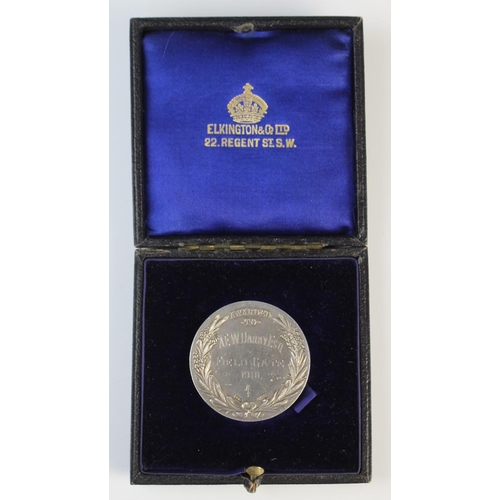 5 - A silver medal from the Shropshire & West Midland Agricultural Society by B H Joseph & Co, Birmingha... 