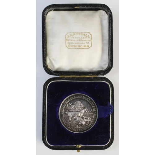 5 - A silver medal from the Shropshire & West Midland Agricultural Society by B H Joseph & Co, Birmingha... 