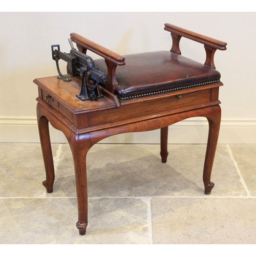 783 - A set of early 20th century walnut jockey scales, 'The Carlton Chair Person Weigher', the Japanned b... 