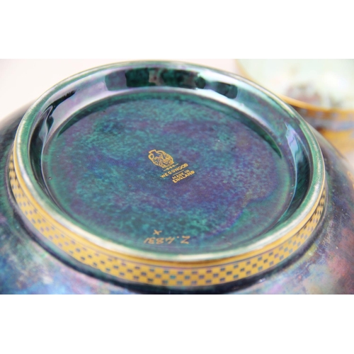 219 - A Wedgwood 'Dragon' lustre bowl, early 20th century, decorated with gilt highlighted dragons and oth... 