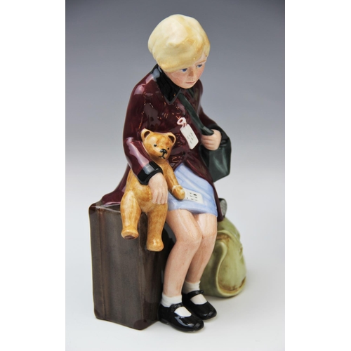 227 - Two Royal Doulton limited edition figures, comprising: HN3202 'The Boy Evacuee' and HN3203 'The Girl... 