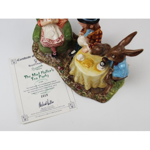 230 - A Beswick 'The Mad Hatter's Tea Party' figural group, with a Royal Doulton Wind In The Willows WW9 '... 