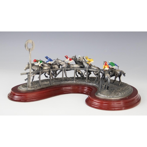 338 - 'Turning for Home', a Limited Edition hand painted silver plated pewter sculpture, numbered 640, aft... 