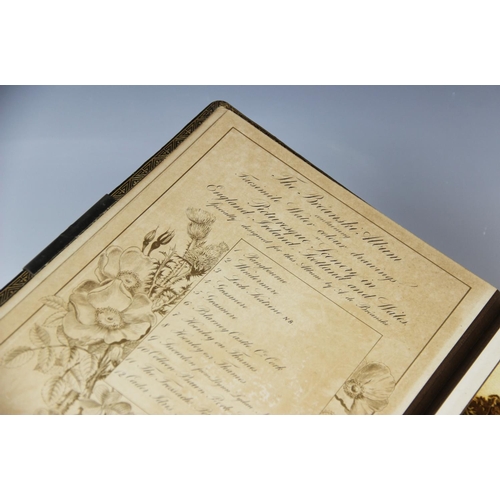 350 - A Victorian photograph album, titled 'THE BREANSKI ALBUM - Containing Facsimile Water Colour Drawing... 