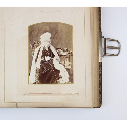 350 - A Victorian photograph album, titled 'THE BREANSKI ALBUM - Containing Facsimile Water Colour Drawing... 