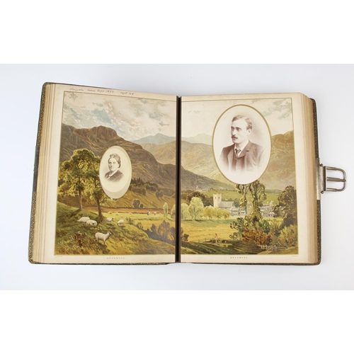 350 - A Victorian photograph album, titled 'THE BREANSKI ALBUM - Containing Facsimile Water Colour Drawing... 