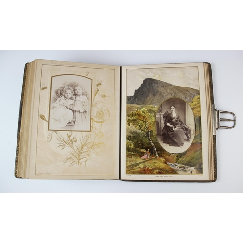 350 - A Victorian photograph album, titled 'THE BREANSKI ALBUM - Containing Facsimile Water Colour Drawing... 