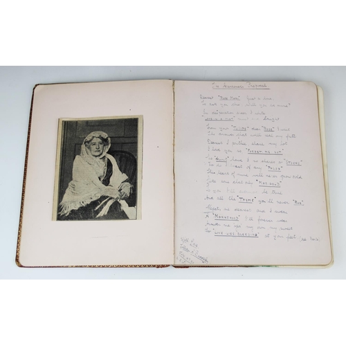 436 - A sketchbook belonging to Constance J. Pains, early 20th century, containing a quantity of portraits... 