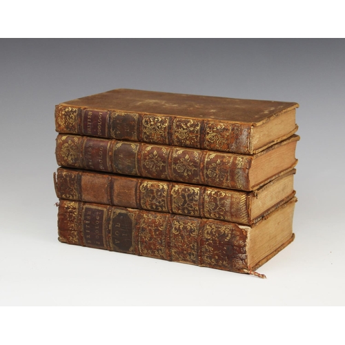 443 - Pennant (T), BRITISH ZOOLOGY, 4 vols, full leather, applied gilt titles to gilt decorated spines, la... 