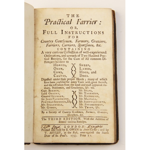 450 - Griffiths (W), A PRACTICAL TREATISE ON FARRIERY, DEDUCED FROM THE EXPERIENCE OF ABOVE FORTY YEARS, I... 