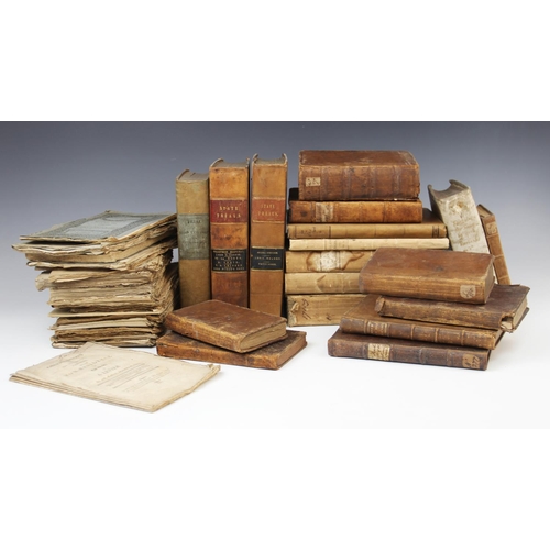 459 - DECORATIVE BINDINGS: A collection of legal texts, 17th century and later, to include: Howell (T.B.),... 