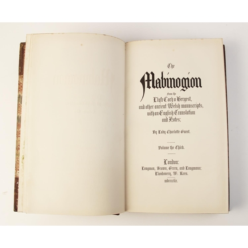 468 - Guest (Lady Charlotte), THE MABINOGION FROM THE LLYFR CORH O HERGEST, AND OTHER ANCIENT WELSH MANUSC... 